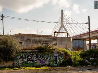 Bari, la zona del ponte Adriatico